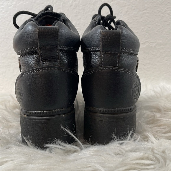 HARLEY DAVIDSON WOMEN'S TYLER MOTORCYCLE BOOTS ROUND TOE LEATHER - Picture 6 of 16